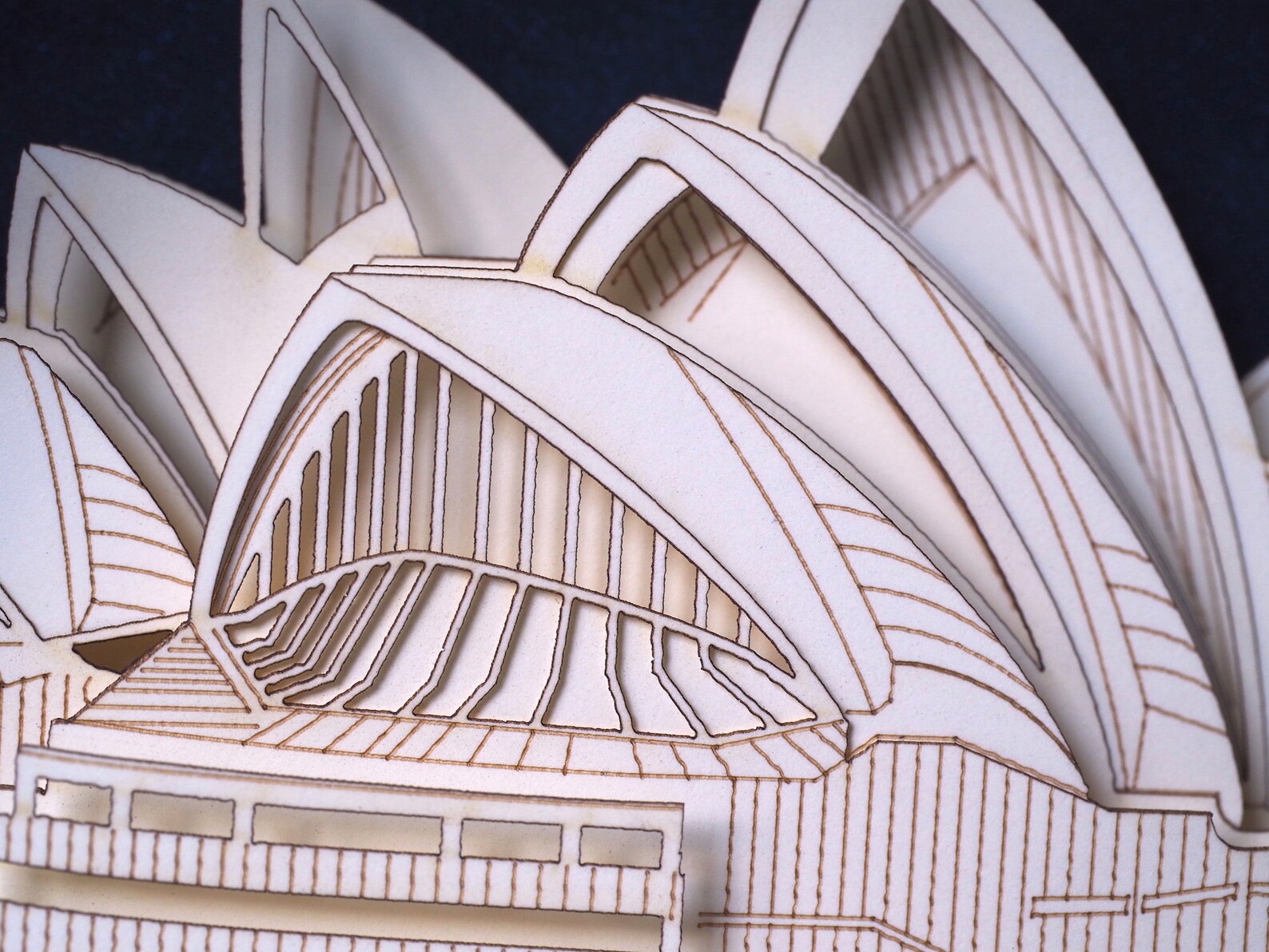 Australia Sydney Opera House Paper popup miniature. Australian Etsy