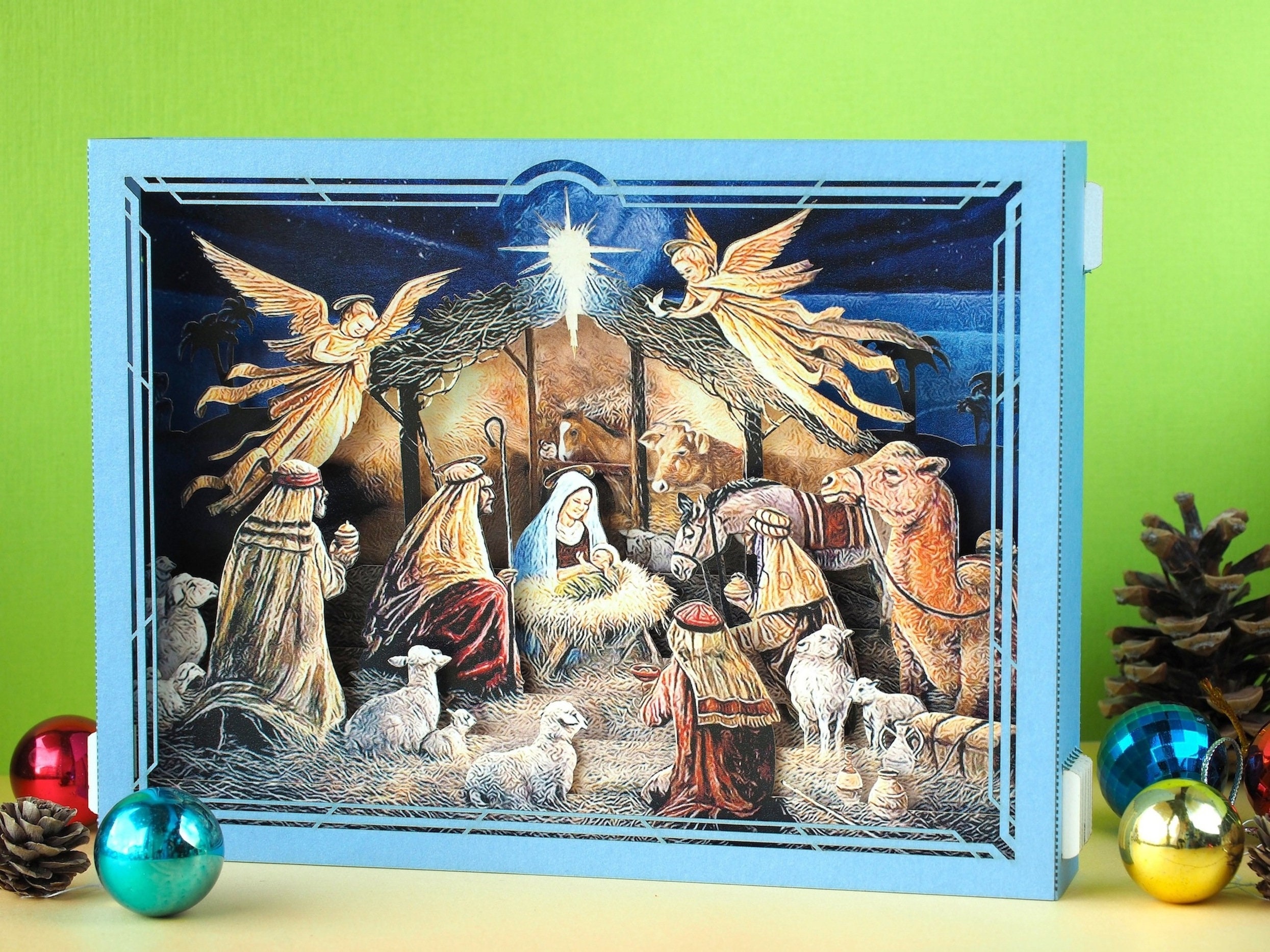 Nativity Scene Crib. Baby Jesus Birth Infant Mother Mary Etsy