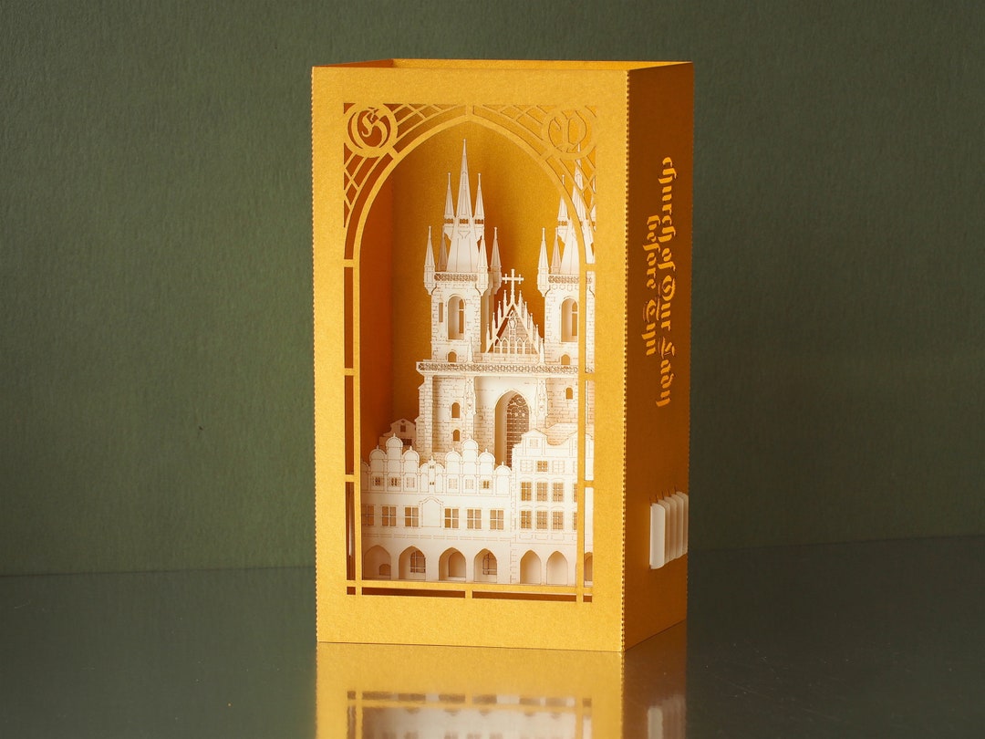 Paper Pop up Card. the Church of Mother of God Before Týn. - Etsy