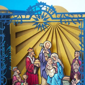 Religiöser Kalender 2024. Gott Jesus Baby Geburt. Heilige Krippe 
