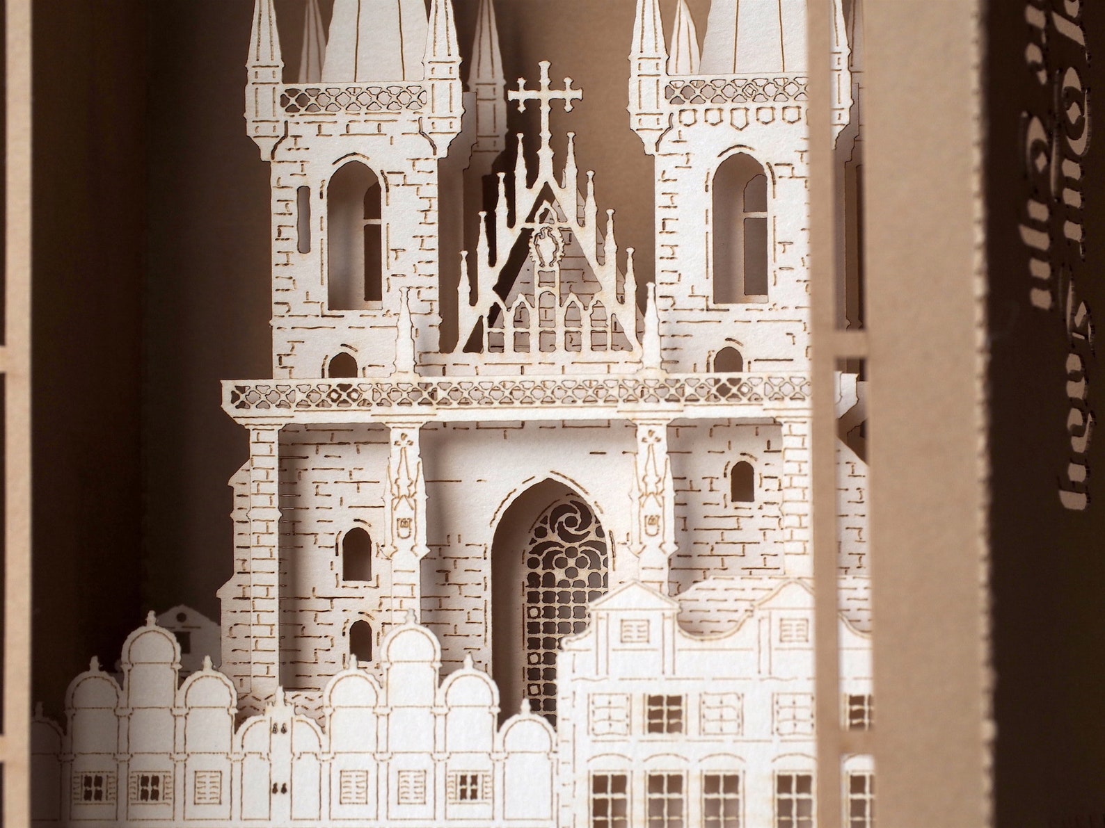 Paper Pop up Card. the Church of Mother of God Before Týn. | Etsy
