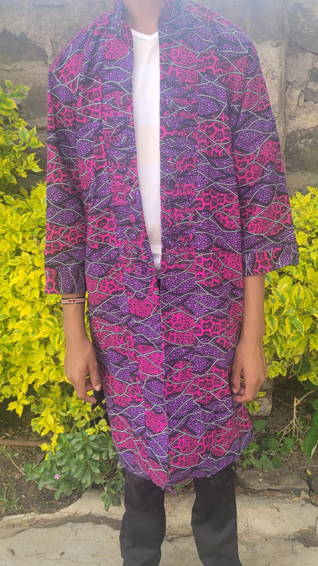 Fashionable Stylish African Jacket Made With African Fabric All Seasons ...