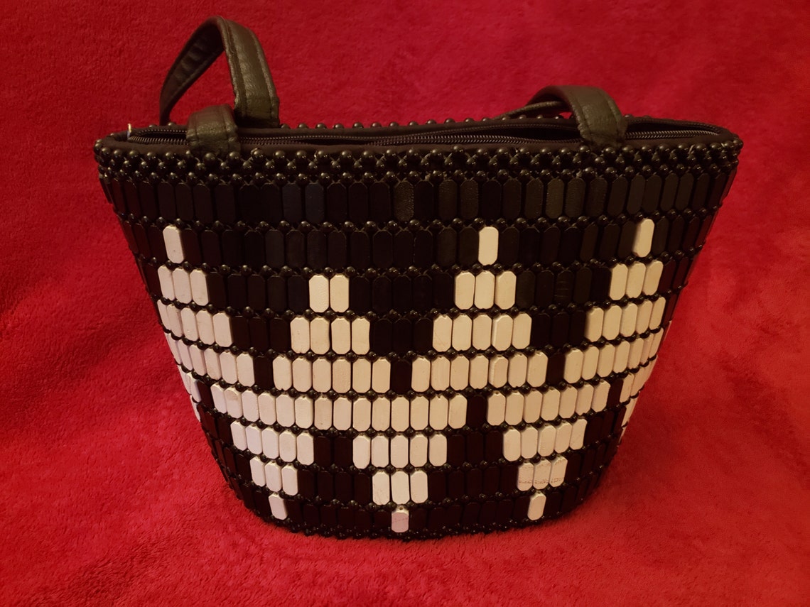 Handbag Handmade in Kenya Wooden Beaded bag Etsy