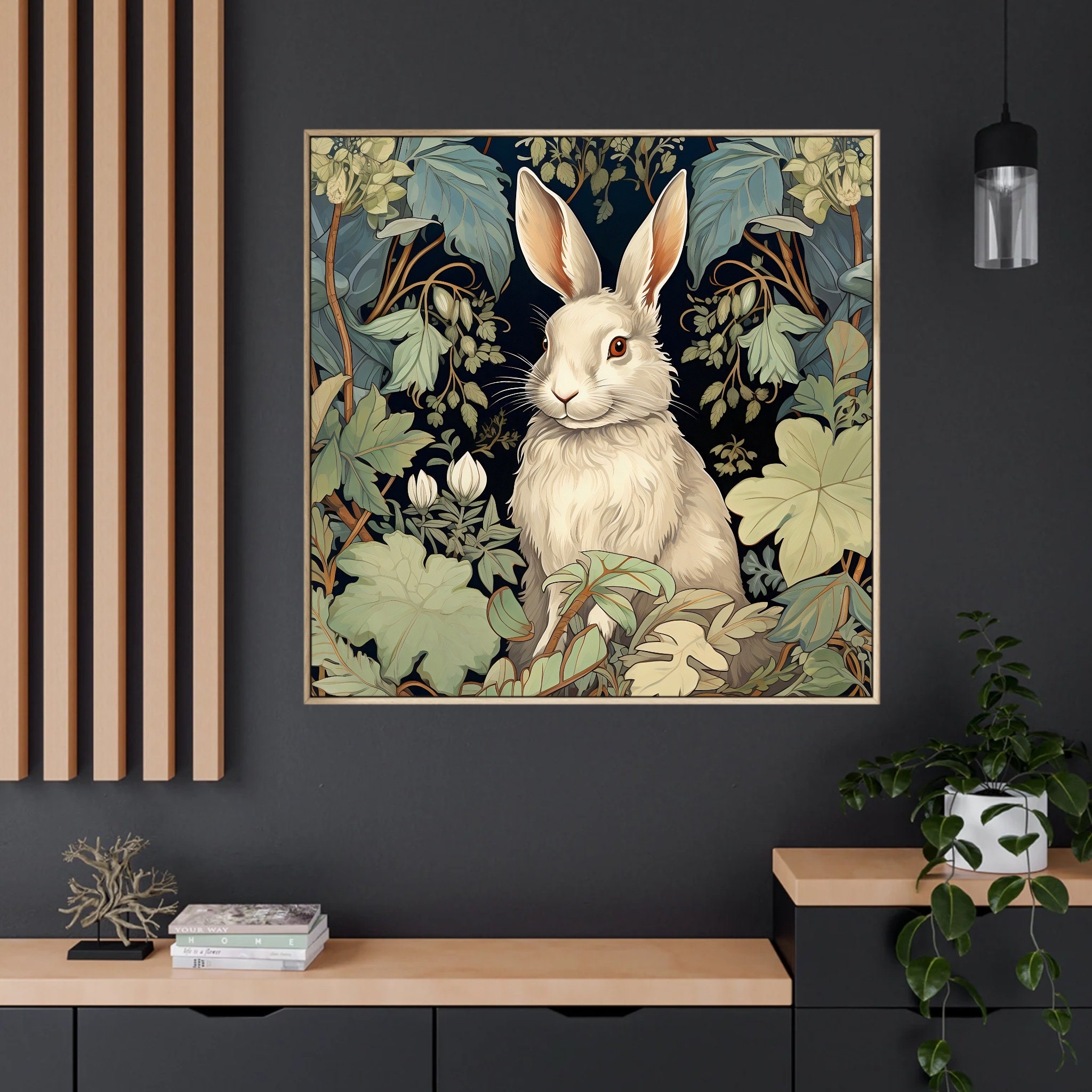 Big Rabbit Art Rabbit Art - Etsy