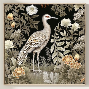 Wild turkey in meadow painting art print