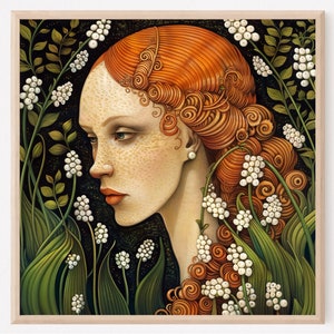 Abstract Woman Print | Woman Wall Art | Female Portrait | Feminist Art