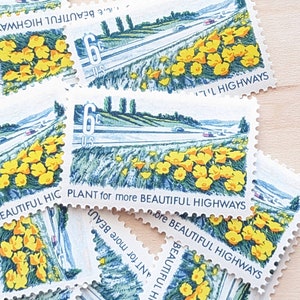 10 Pflanzen für schönere Landstraßen Briefmarken, Verschönerung von Amerika 1969, unbenutzte 6 Cent Briefmarken