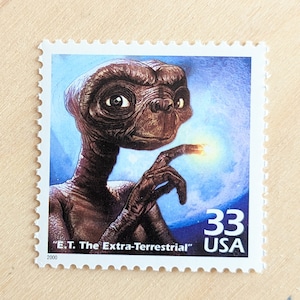 5 sellos "E.T.", 33 centavos, 1998, Celebración del siglo XX, sellos postales sin usar.