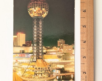 Unbenutzte Night Sunsphere Die 1982 World's Fair Postkarte, Knoxville Tennessee