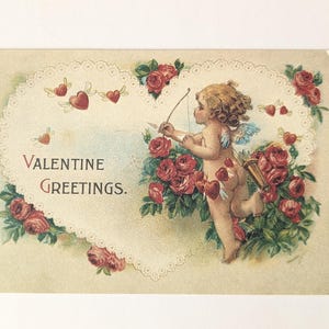 Postal de San Valentín sin usar