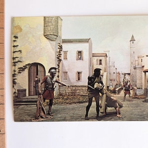 Cartão postal sem uso de Jesus Cristo carregando a cruz
