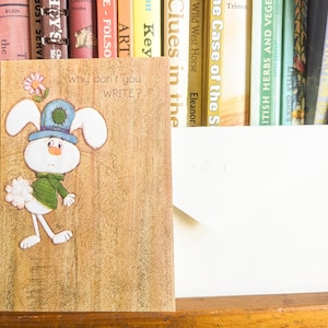 Send a Vintage Greeting Card, Why Don&#39;t You Write? Hallmark Card, 4x5.5 Inches, 4 Options for Mailing