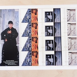 Louise Nevelson Sculptor Unused US Stamp Sheet, 1999, Sheet of 20, 33 Cent Stamps, Vintage Collectible Stamps