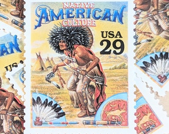 ネイティブアメリカン文化をテーマにした切手5枚セット、1994年未使用