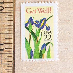 5 sellos de "Que te mejores, Iris", 22 centavos, 1987, sellos postales estadounidenses sin usar