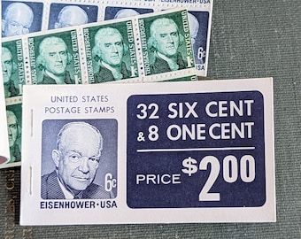 米国ビンテージ切手 1956年発行のモンティセロ20セント切手10枚セット。未使用の