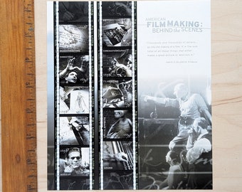 Sheet of 10 American Film Making Behind the Scenes Unused US Stamps, 2003, 37 Cent Stamps, Vintage Collectible Stamps