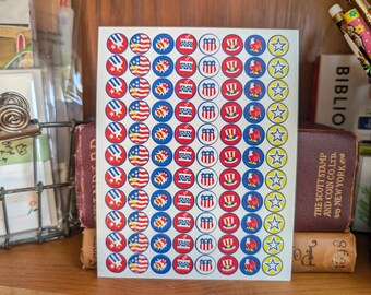 4.5 x 6 Inch Sticker Bogen, 88 Sticker