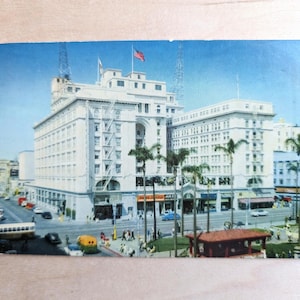 Unused U.S. Grant Hotel and Plaza Postcard, San Diego, California