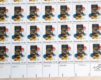 写真切手40枚セット、ヴィンテージ未使用USPS 15セント切手、1978年