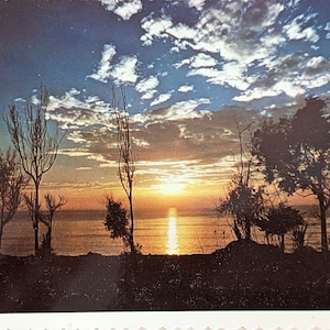 Ongebruikte California Sunset-briefkaart, Californië