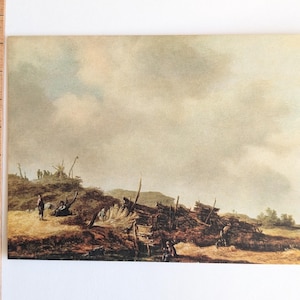 Unused Jan Van Goyen Painting Postcard, Dune Landscape