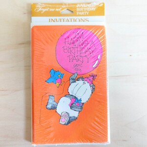 Ik heb een verjaardagsfeestje Panda Bear uitnodigingen en Evelopes, 8 uitnodigingen en enveloppen, vergeet me niet Amerikaanse groeten, 3,5x5,5 inch