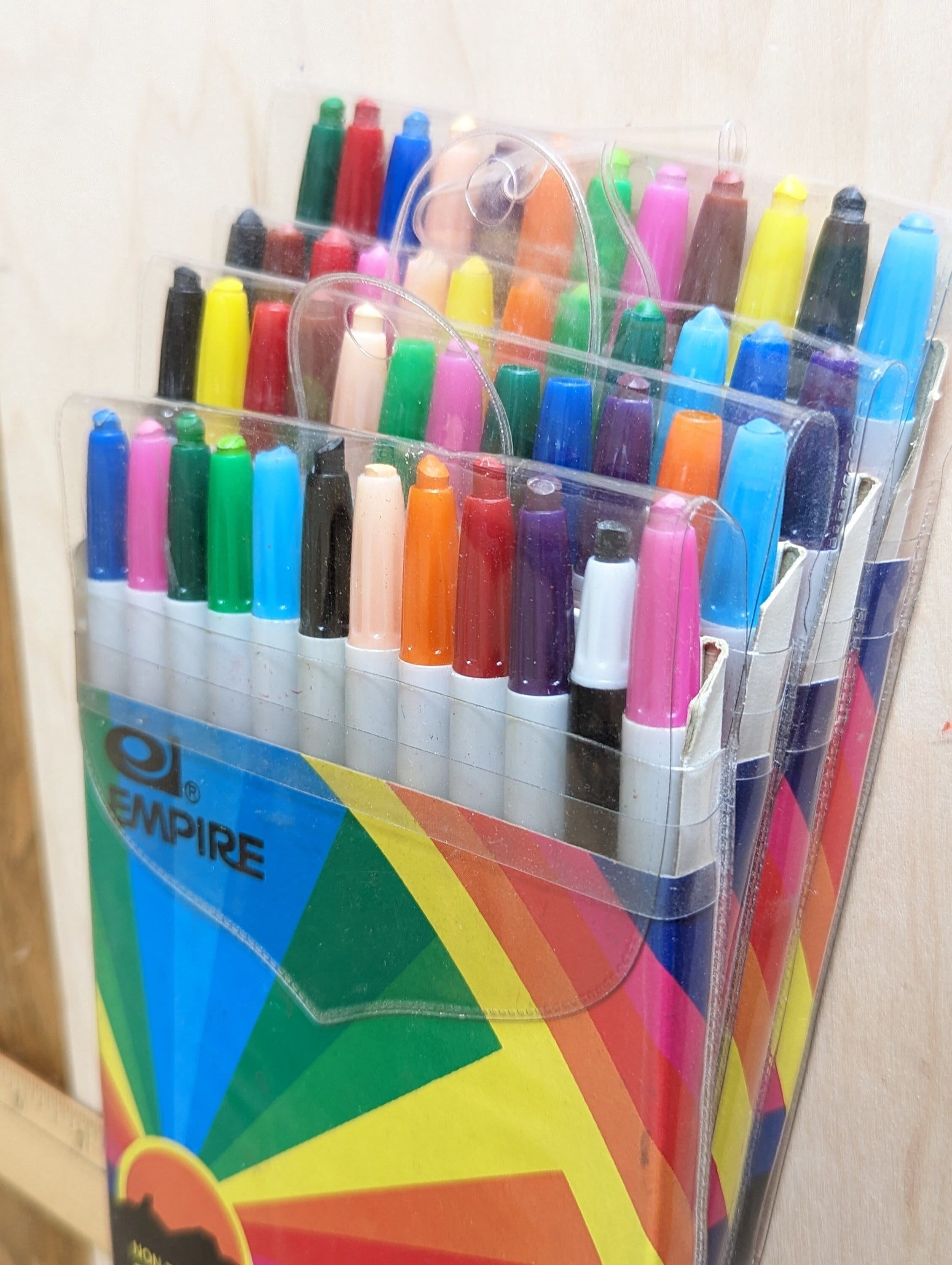 Vintage Empire Set of 12 Wax Pencil Crayons, Lightly Used