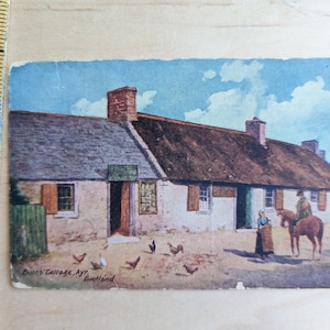 Carte postale non utilisée Burn's Cottage, AYR, Écosse