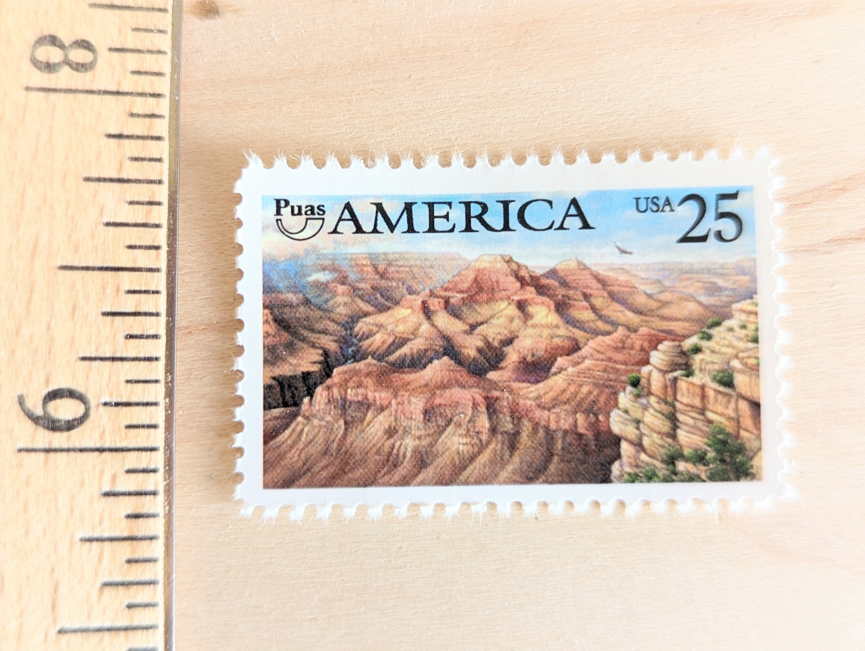 アメリカ・グランドキャニオン切手10枚、1989年未使用郵便切手、25