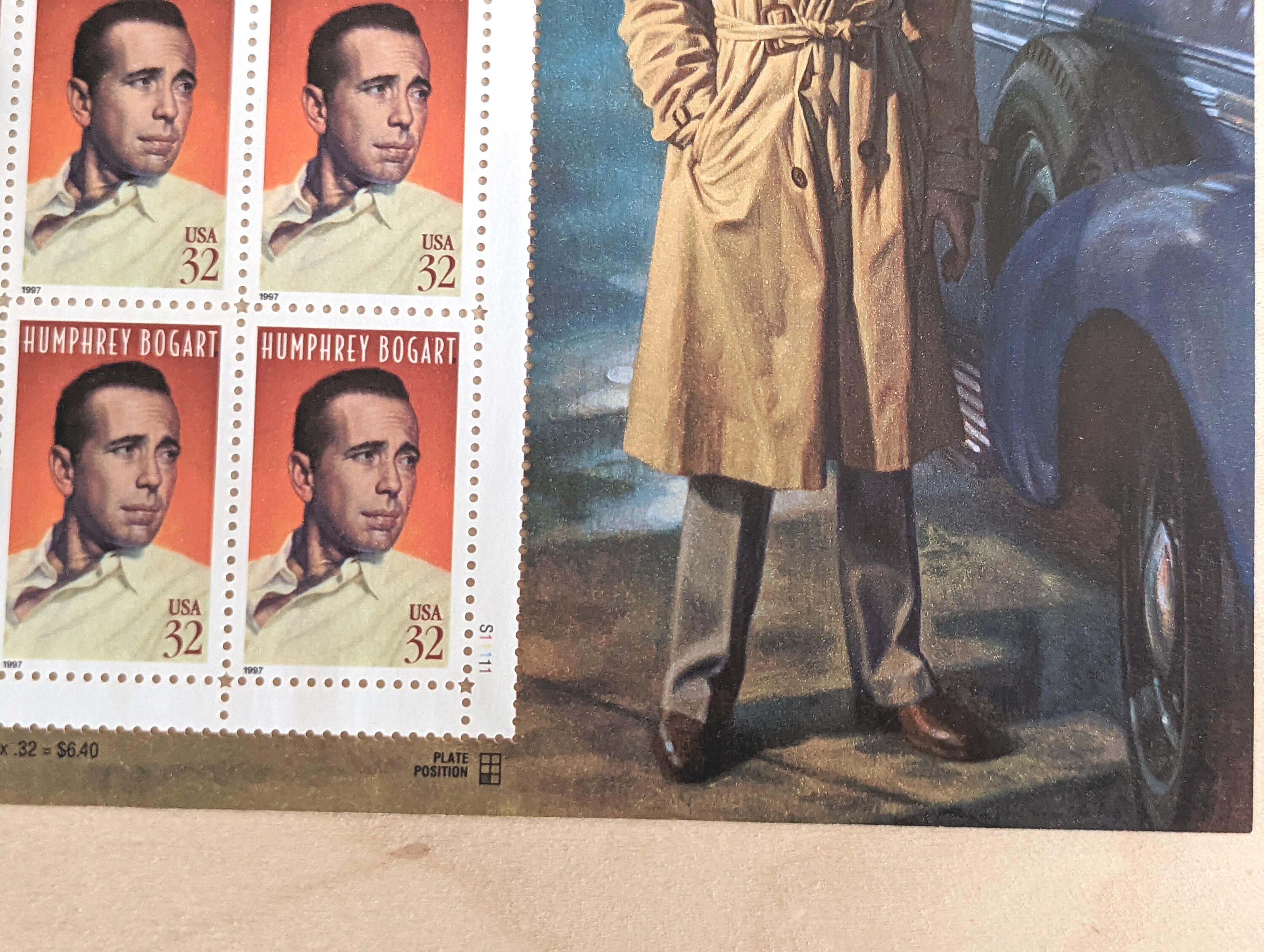 切手32 ハンフリー・ボガート切手20枚セット、ヴィンテージ未使用USPS 32 コレクション