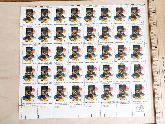 写真切手40枚セット、ヴィンテージ未使用USPS 15セント切手、1978年