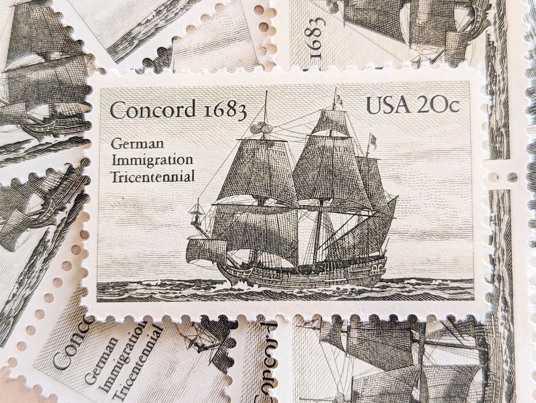 10 German Immigration Concord Stamps, 1983 Unused Postage Stamps