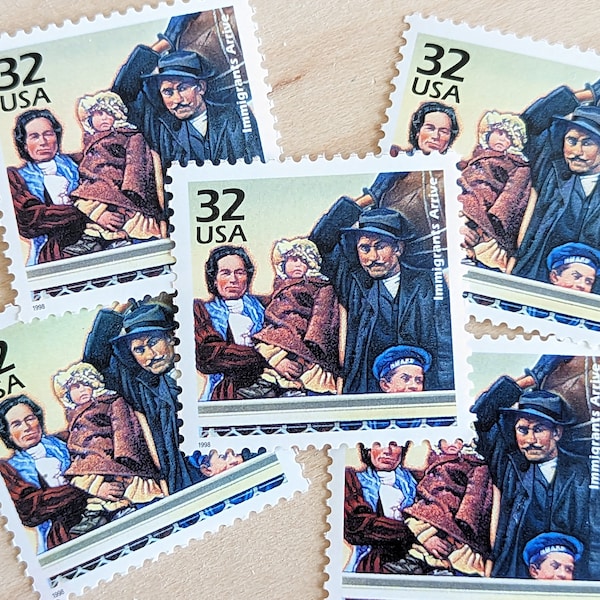5 Ellis Island, 32 Cent, 1998, 1900s Celebrate The Century, Unused Postage Stamps