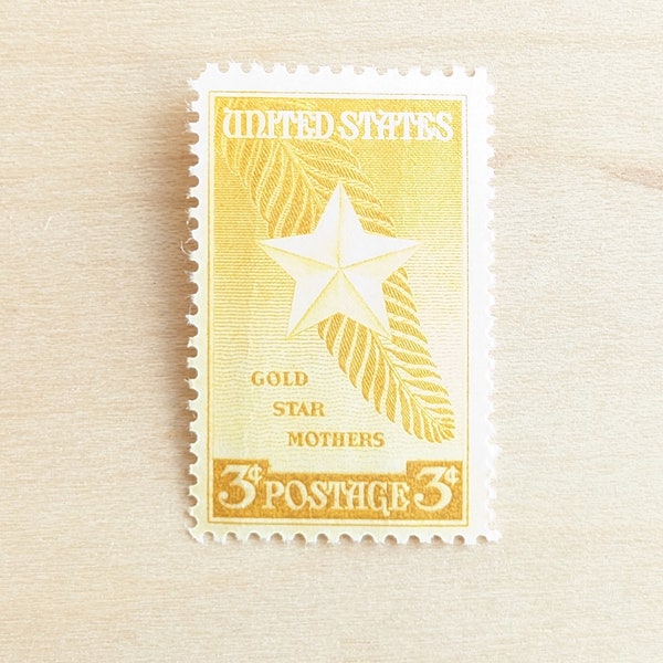 10 Gold Star Mothers Stamps, 1948 Unused Postage Stamps, 3 Cent Stamps