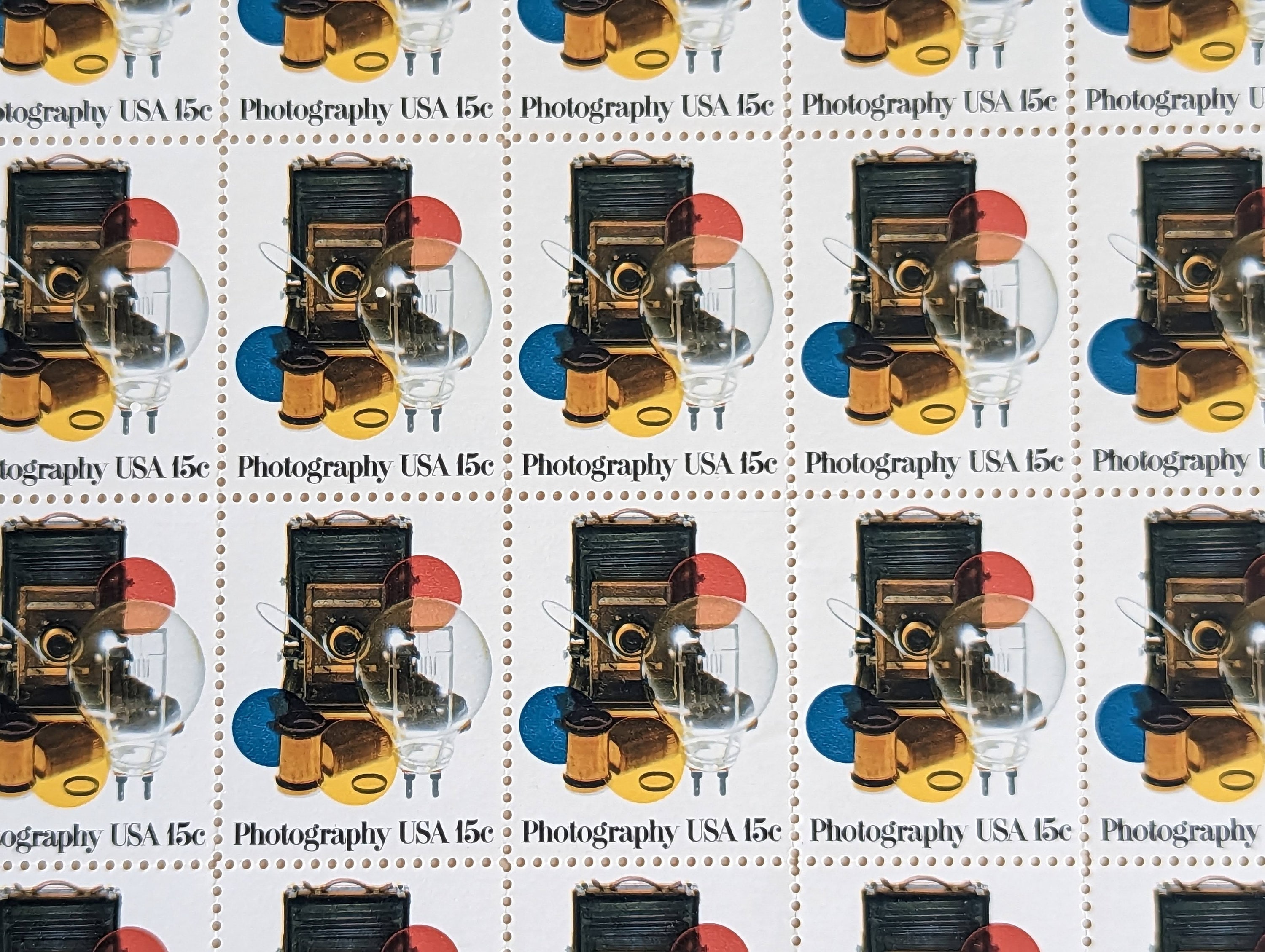 写真切手40枚セット、ヴィンテージ未使用USPS 15セント切手、1978年