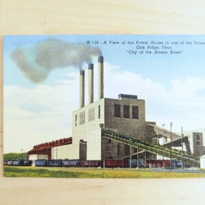 Ongebruikte The Power House-briefkaart, Oak Ridge, Tenn