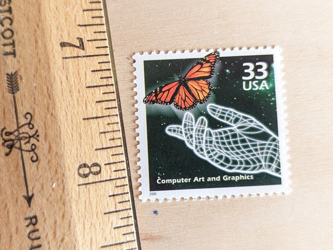 5 Computer Art and Graphics Stamps, 33 Cent, 1998-2000, 1990s Celebrate ...