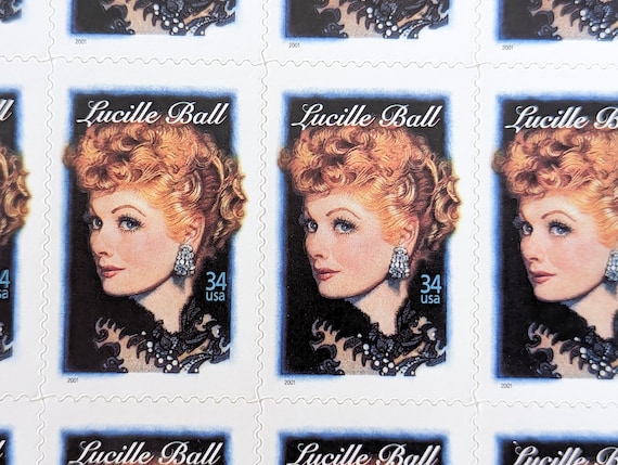 ルシル・ボール切手20枚セット、ヴィンテージ未使用USPS 34セント切手