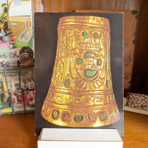 Cartão postal artístico não utilizado Vasa De Oro "Golden Vessel", Lima, Peru