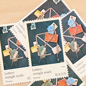 5 lettres Mingle Souls Peto timbres-poste, 10 cents, 1974 timbres-poste américains inutilisés