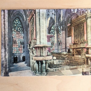 Milano inutilisé, carte postale de la cathédrale, Interno del Duomo