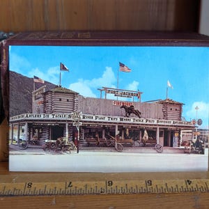 Carte postale Fort Jackson non utilisée, Jackson, Wyoming