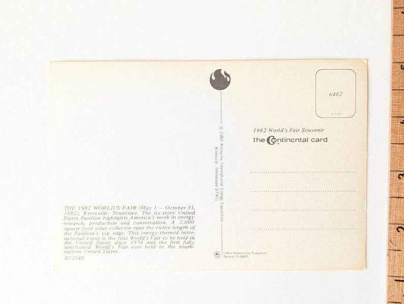 Unused Pavilion the 1982 World's Fair Postcard, Knoxville Tennessee - Etsy