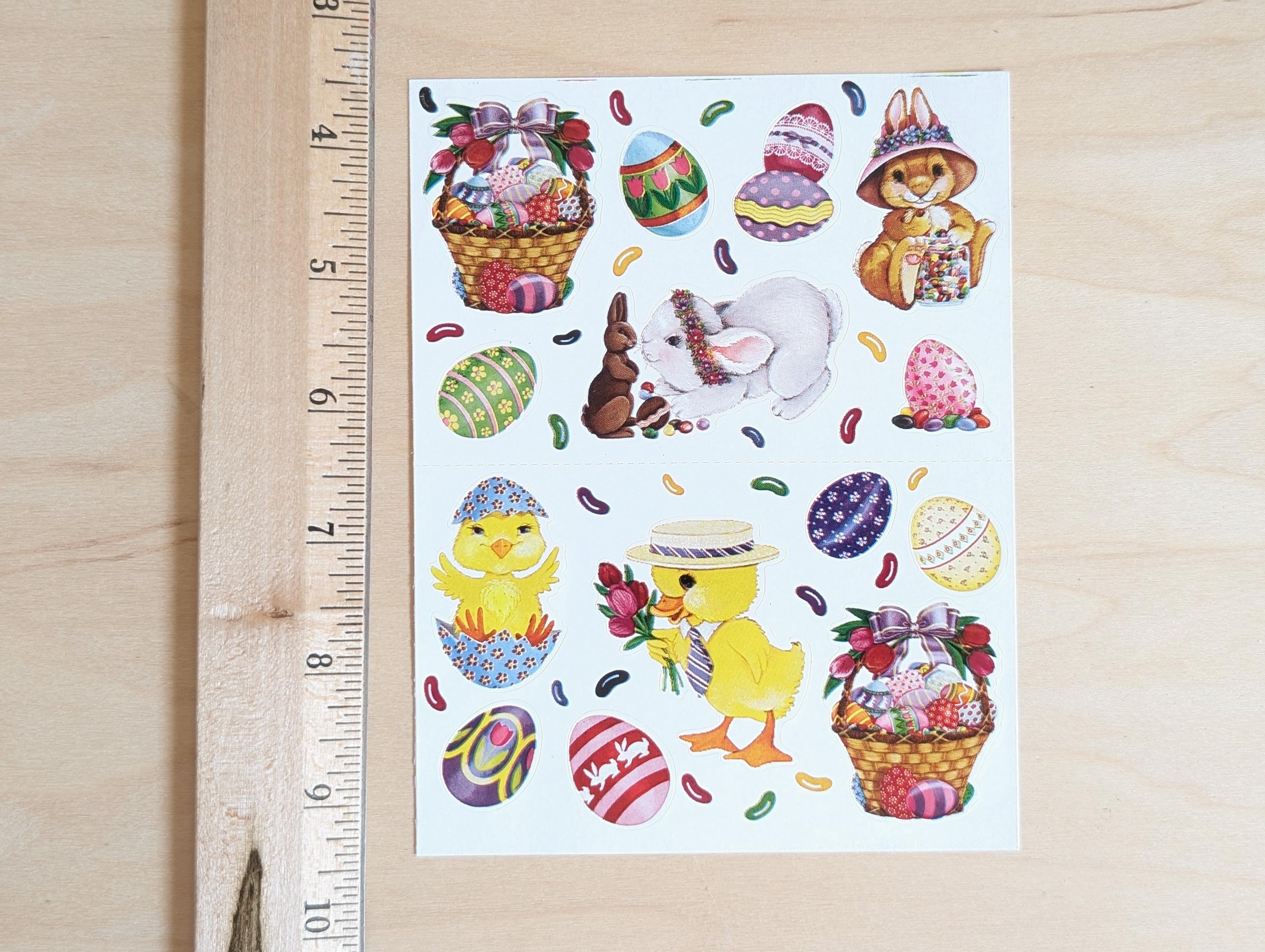 Easter Bunny Sticker Sheet, 4.5x6 Inch Sticker Sheet, 14 Stickers - Etsy