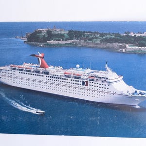 Unbenutzte Karneval Jubiläum Kreuzfahrt Schiff Postkarte