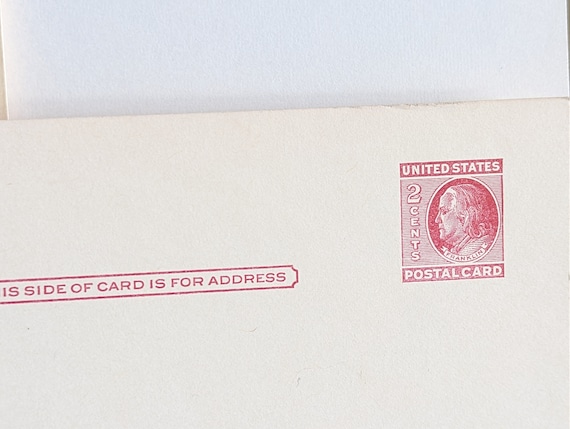 Unused Government Postal Cards, 2, 3, 4 Cent Stamped Postcards