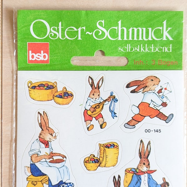 Three Oster-Schmuck Sticker Sheets In original packaging, 3.5x4.75 Inch Sticker Sheets, 24 Stickers