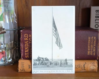 Unbenutzte Old Glory Postkarte, Fort George G. Meade, Maryland