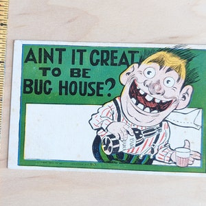 Carte postale « Pas génial d'être une maison d'insectes » inutilisée